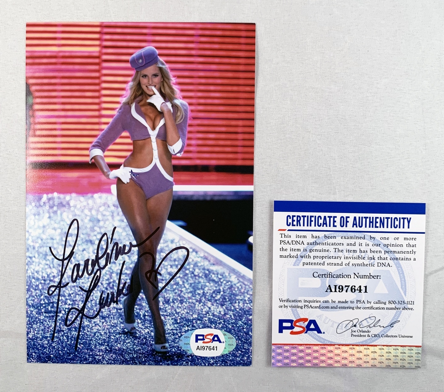 Karolina Kurkova Signed 4x6 Photo 2 Victorias Secret Model PSA/DNA