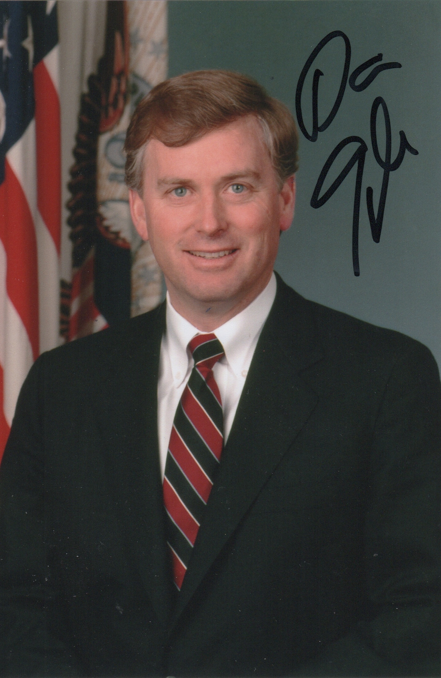 Dan Quayle Signed 4x6 Photo US Vice President 1