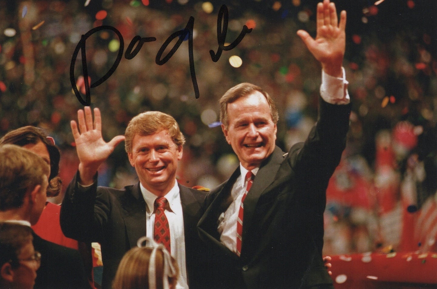 Dan Quayle Signed 4x6 Photo US Vice President 3