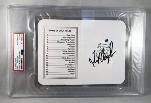 Masters Champion Fred Couples Signed Masters Scorecard PSA/DNA 1