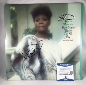 Dionne Warwick Signed Vinyl LP Album Beckett BAS