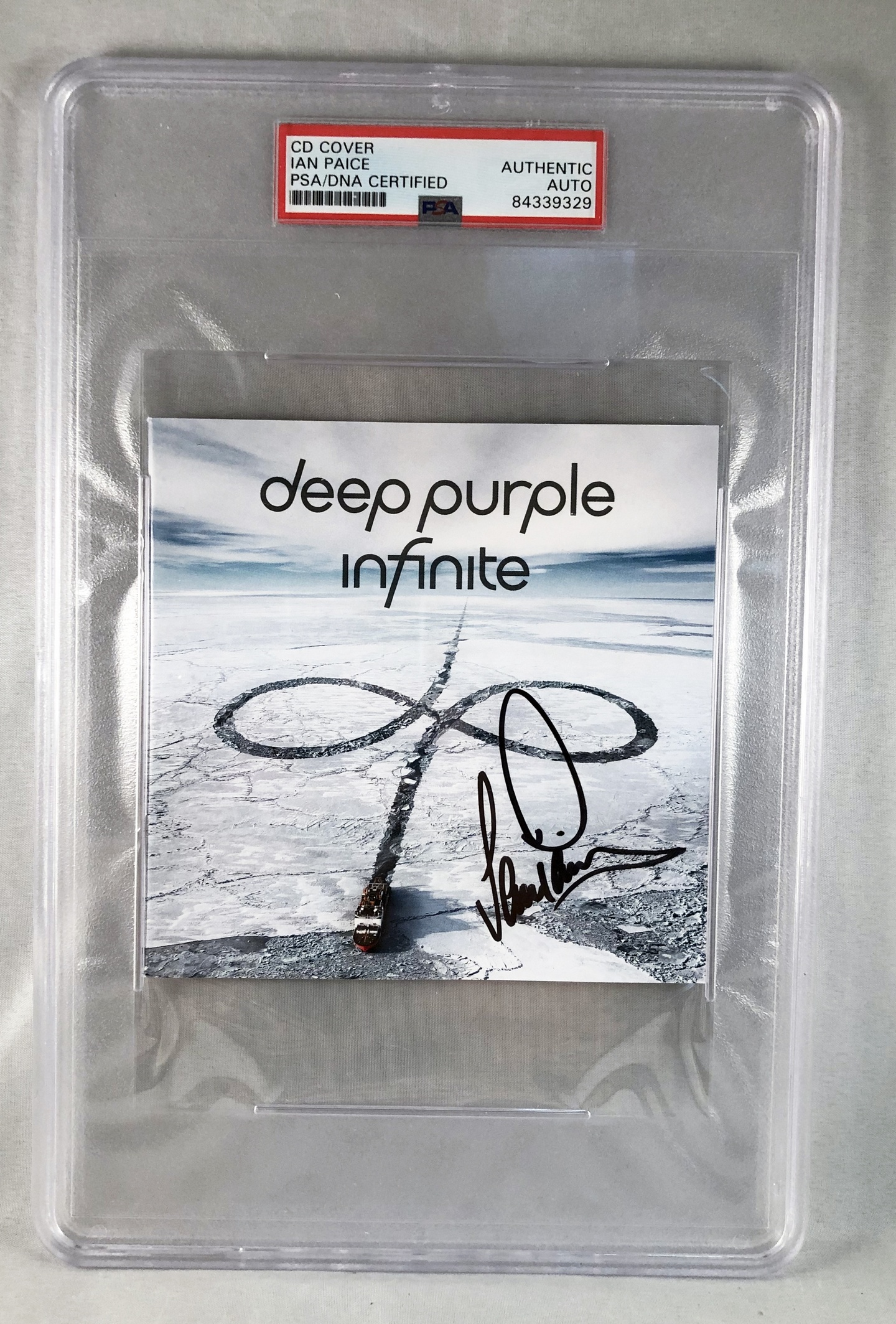 Ian Paice Signed CD Cover Deep Purple PSA/DNA