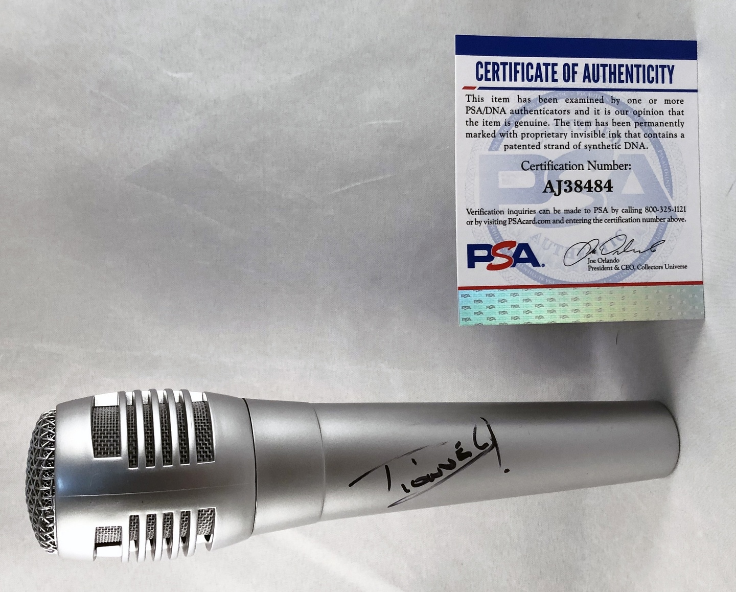 Dionne Warwick Signed Microphone PSA/DNA