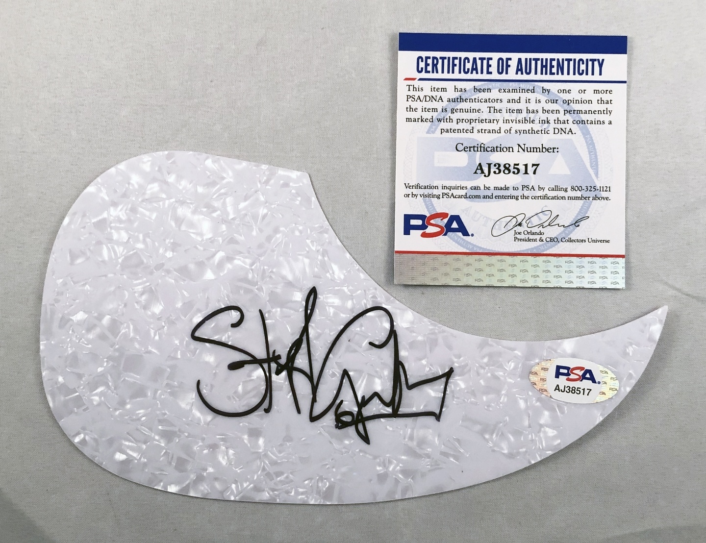 Stewart Copeland Signed Acoustic Pickguard PSA/DNA The Police