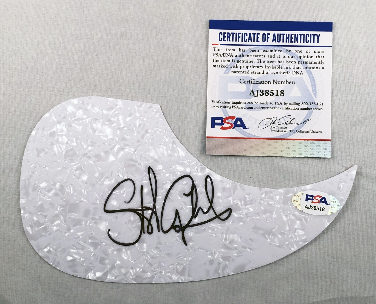 Stewart Copeland Signed Acoustic Pickguard PSA/DNA The Police 1