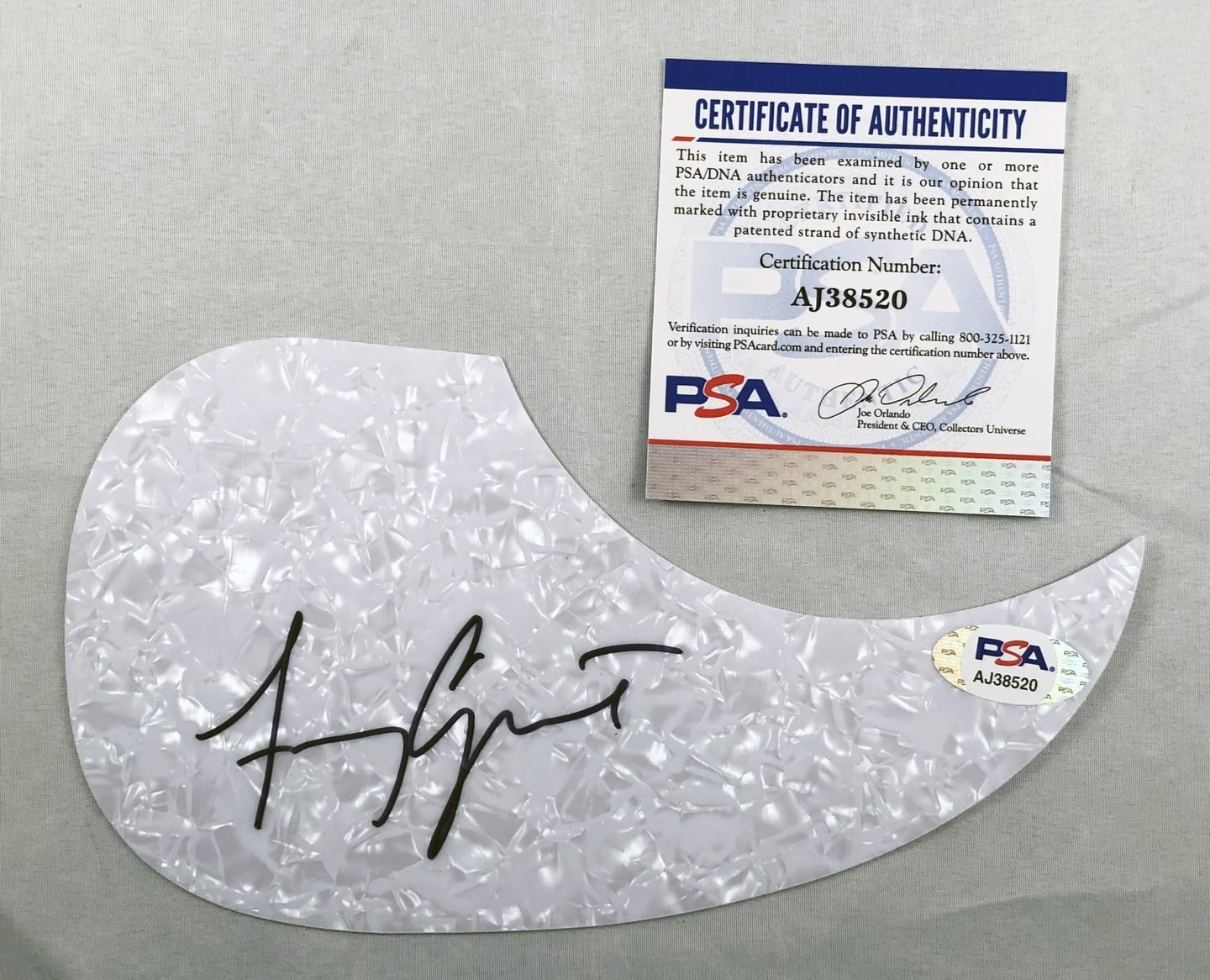 Amy Grant Signed Acoustic Pickguard PSA/DNA 1