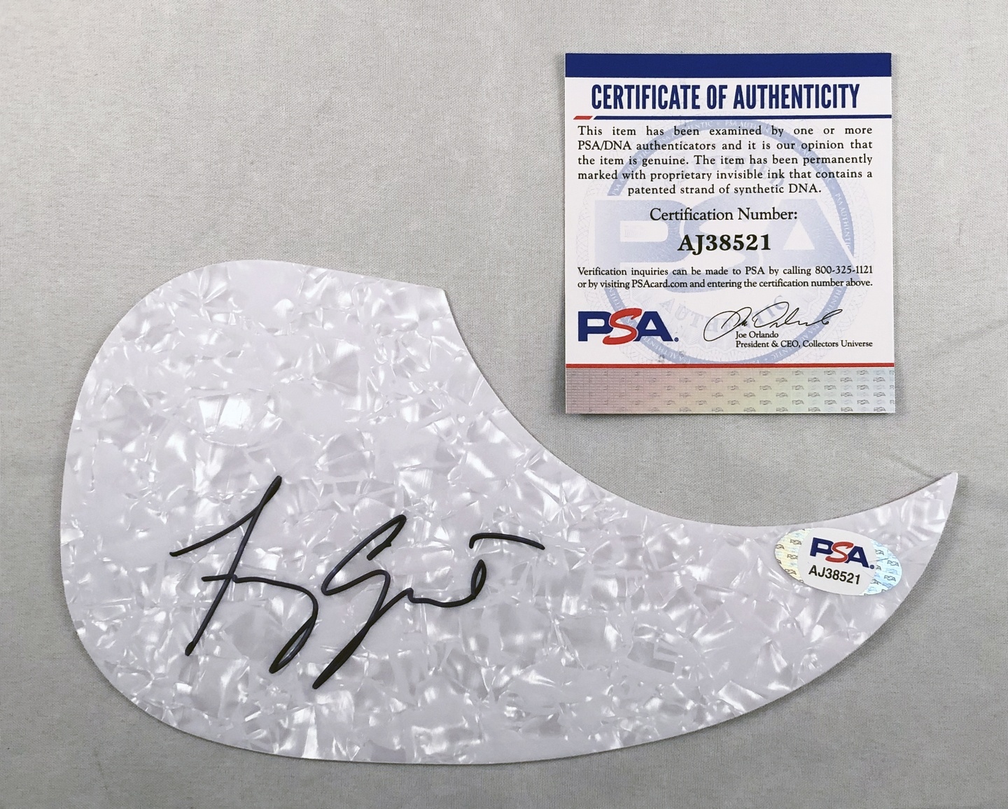 Amy Grant Signed Acoustic Pickguard PSA/DNA 2