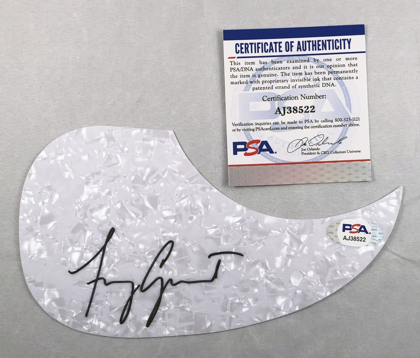 Amy Grant Signed Acoustic Pickguard PSA/DNA 3