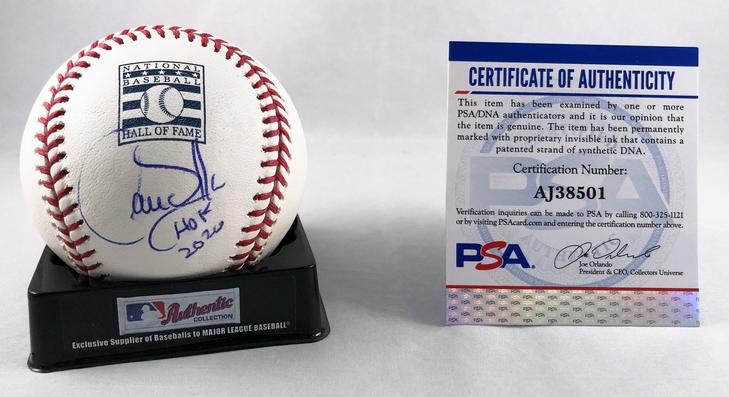 Colorado Rockies Larry Walker Signed Authentic MLB HOF Baseball PSA/DNA 1