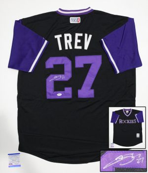 Colorado Rockies Trevor Story Signed Jersey PSA/DNA