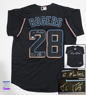 Miami Marlins Trevor Rogers Signed Jersey PSA/DNA 1
