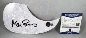 Alan Parsons Signed Acoustic PickGuard Beckett BAS
