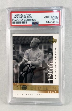 Jack Nicklaus Signed Trading Card 1966 Masters Champion
