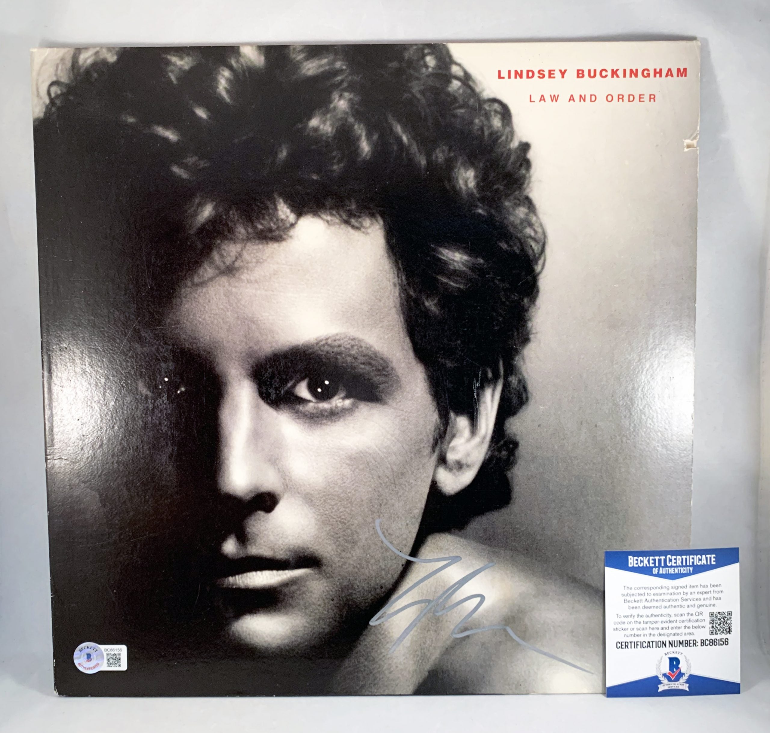 Lindsey Buckingham Signed Vinyl LP Album Beckett BAS