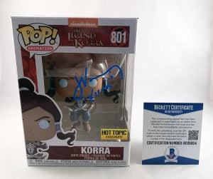 Janet Varney Signed Funko Pop Legend of Korra Avatar Beckett BAS