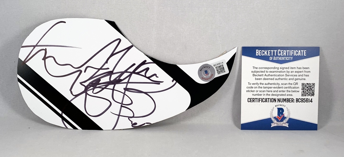 Charlie Watts Signed Acoustic Pickguard The Rolling Stones Beckett BAS
