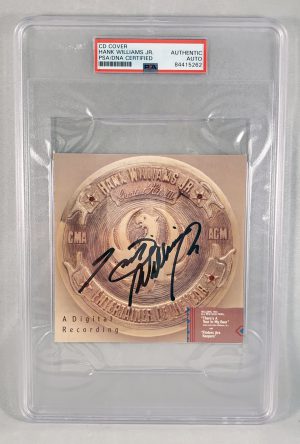 Country Singer Hank Williams Jr Signed CD Cover PSA/DNA 3
