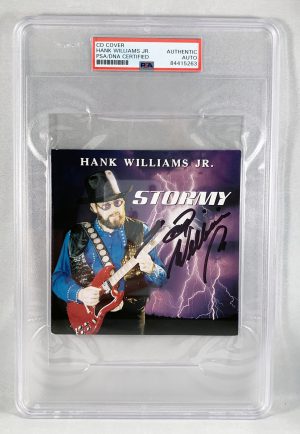 Country Singer Hank Williams Jr Signed CD Cover PSA/DNA 5