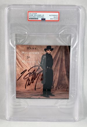 Country Singer Hank Williams Jr Signed CD Cover PSA/DNA 11