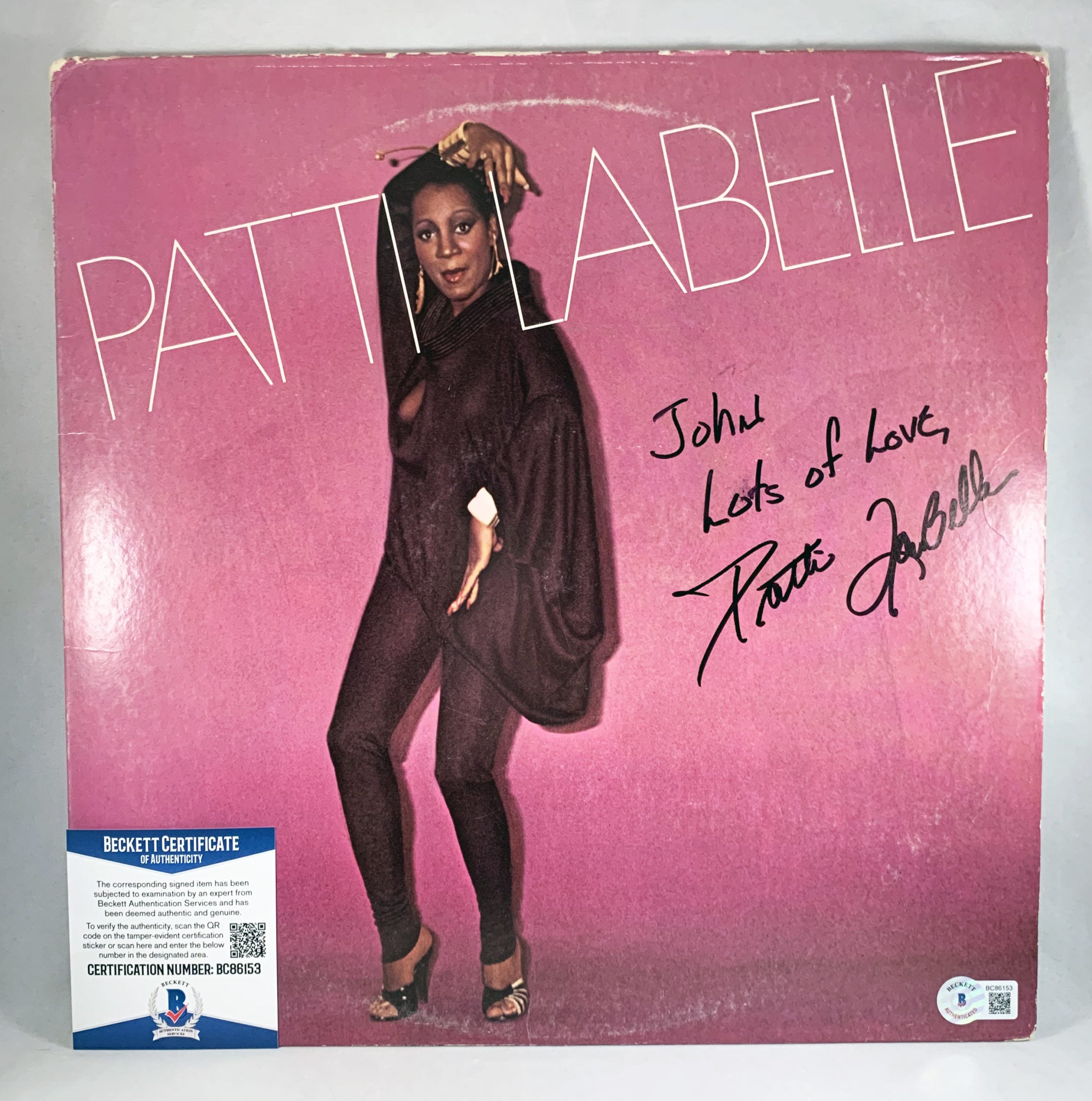 Patti LaBelle Signed Vinyl LP Album Beckett BAS
