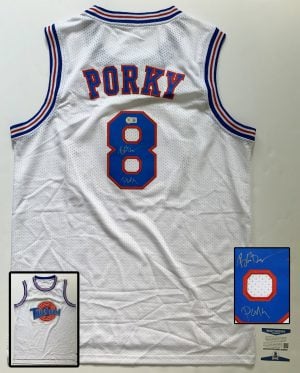 Bob Bergen Signed Jersey Porky Pig Beckett BAS 1