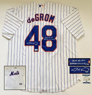 New York Mets Jacob deGrom Signed Jersey Beckett BAS