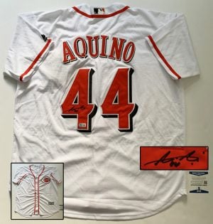 Aristides Aquino Signed Jersey Beckett BAS