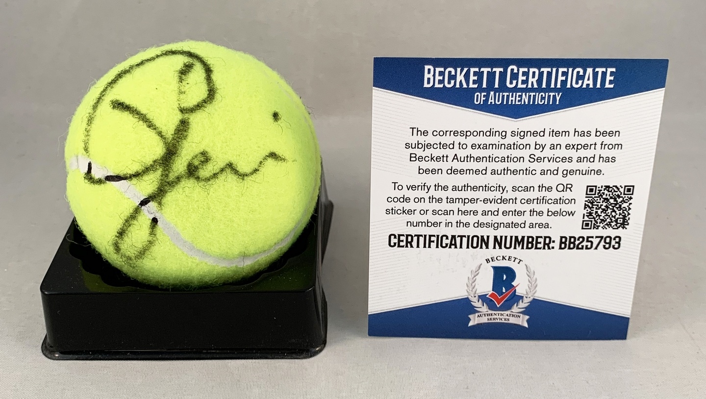 Eugenie Bouchard Signed Tennis Ball Beckett BAS