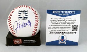 Atlanta Braves John Smoltz Signed Authentic MLB HOF Baseball Beckett BAS