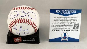 Clay Buchholz Signed Authentic MLB Baseball Beckett BAS 1