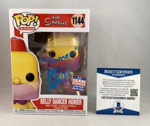 Dan Castellaneta Signed Funko Pop Beckett BAS Belly Dancer Homer Simpsons 1