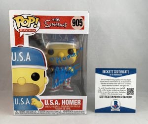 Dan Castellaneta Signed Funko Pop Beckett BAS USA Homer Simpsons