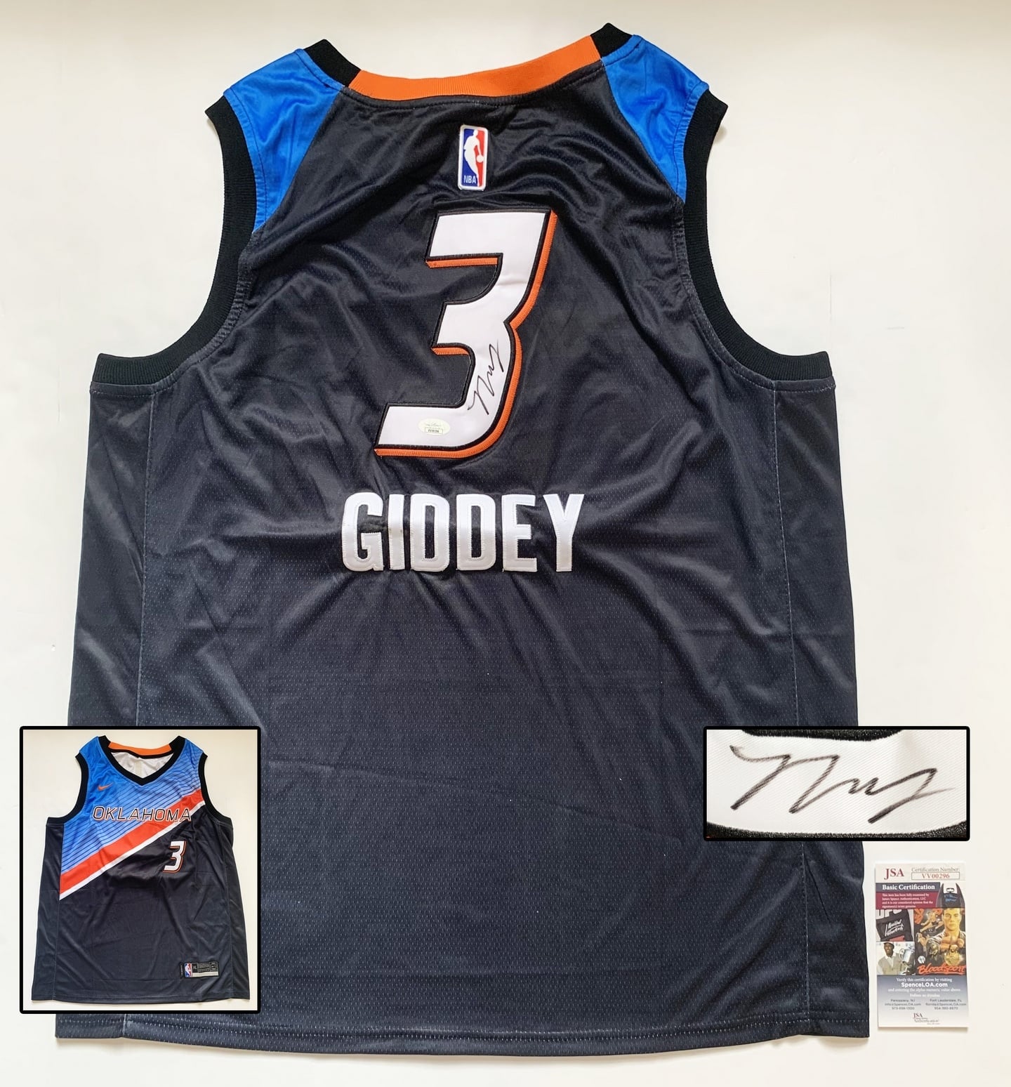 Oklahoma City Thunder Josh Giddey Signed Jersey JSA