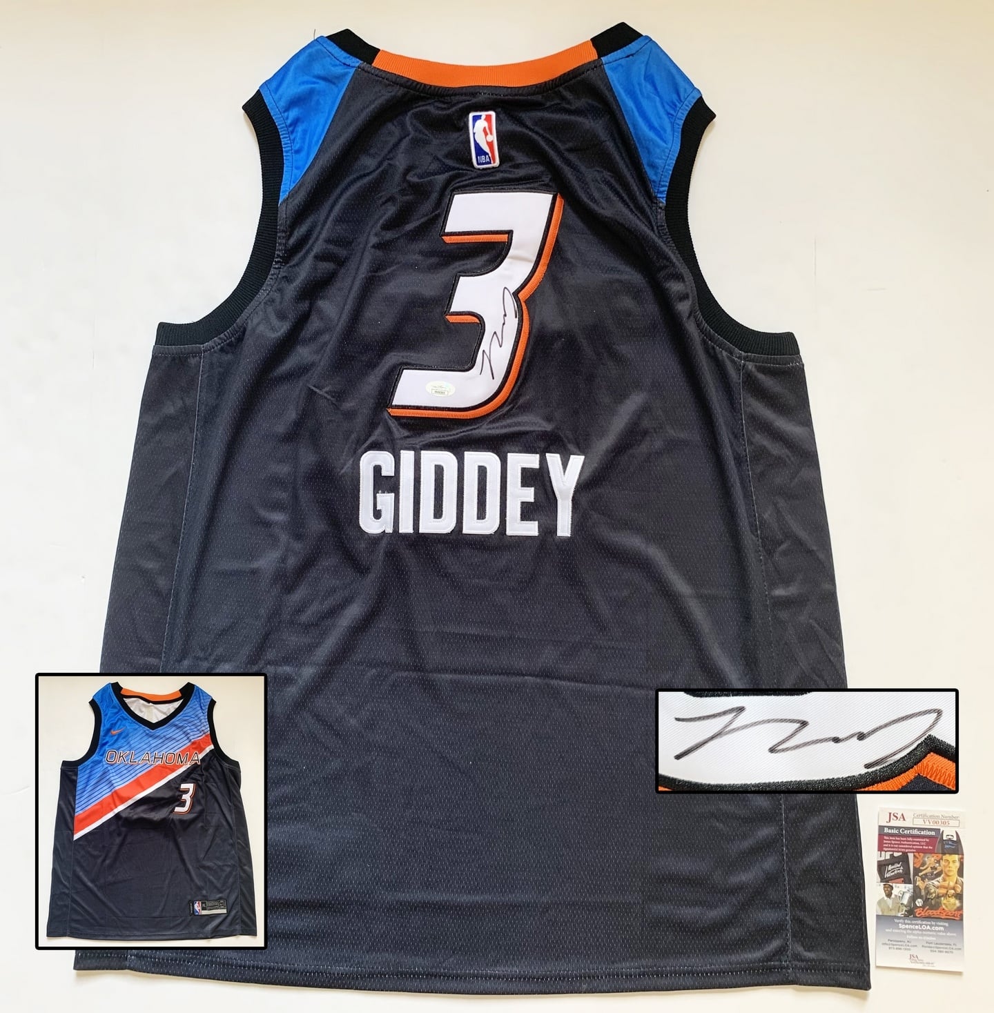 Oklahoma City Thunder Josh Giddey Signed Jersey JSA 1