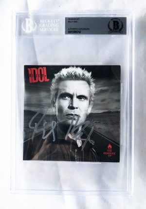 Billy Idol Signed CD Cover The Roadside Beckett BAS