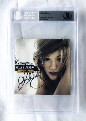 Kelly Clarkson Signed CD Cover Beckett BAS