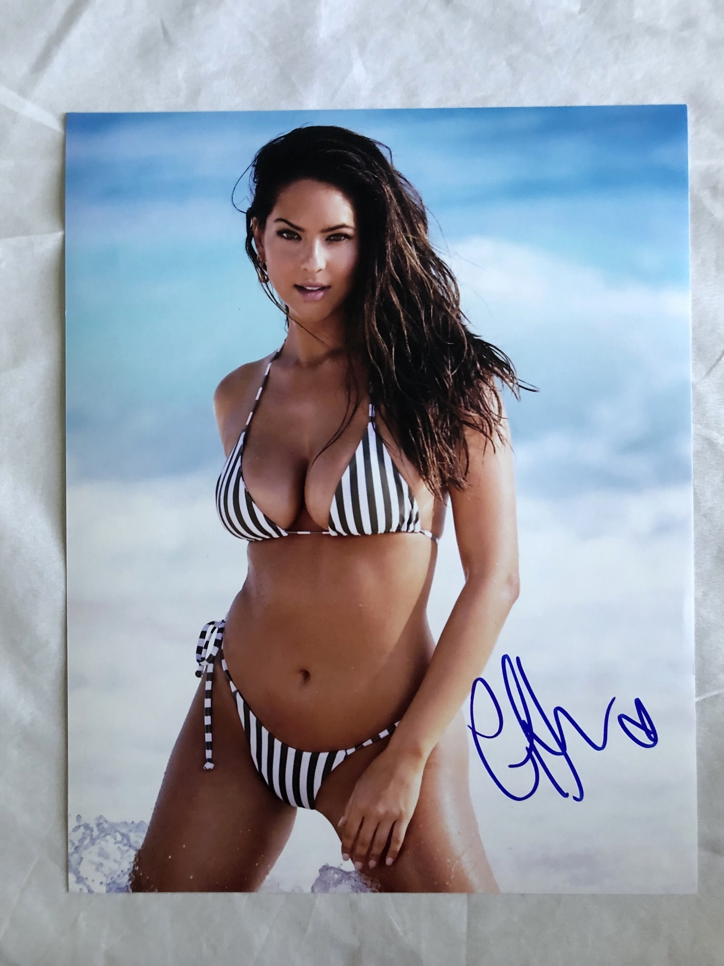 Christen Harper Signed 8x10 Photo SI Swimsuit Model 1