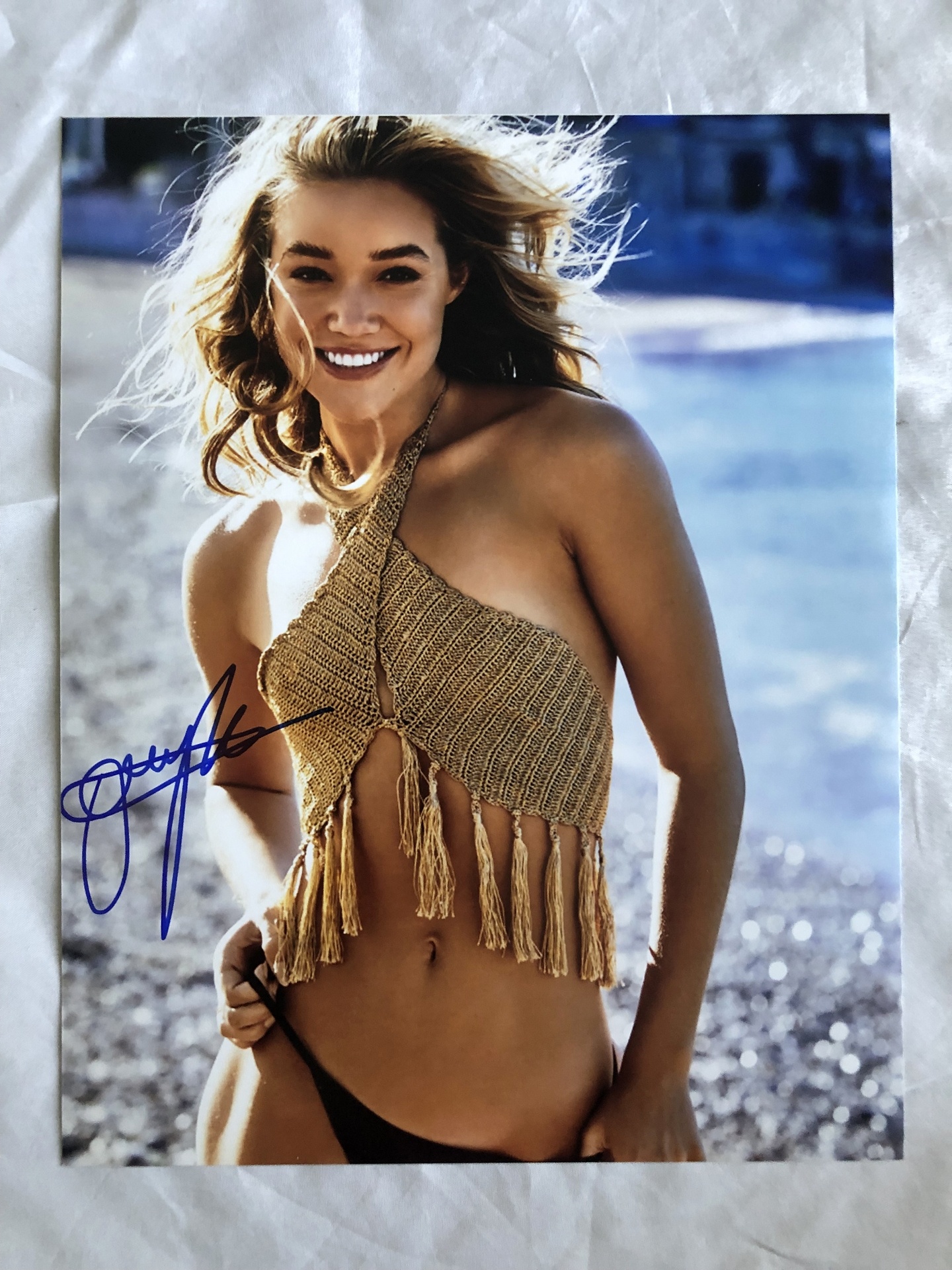 Olivia Ponton Signed 8x10 Photo SI Swimsuit Model 4