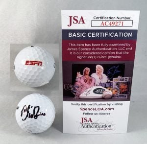ESPN Chris Berman Signed Golf Ball JSA
