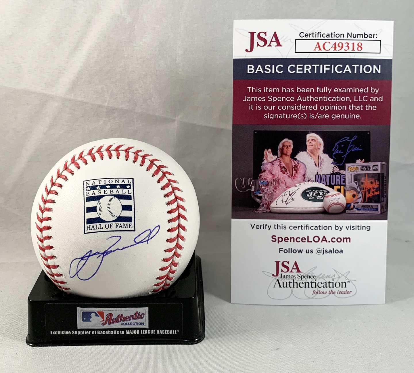 Houston Astros Jeff Bagwell Signed Hall of Fame Baseball JSA
