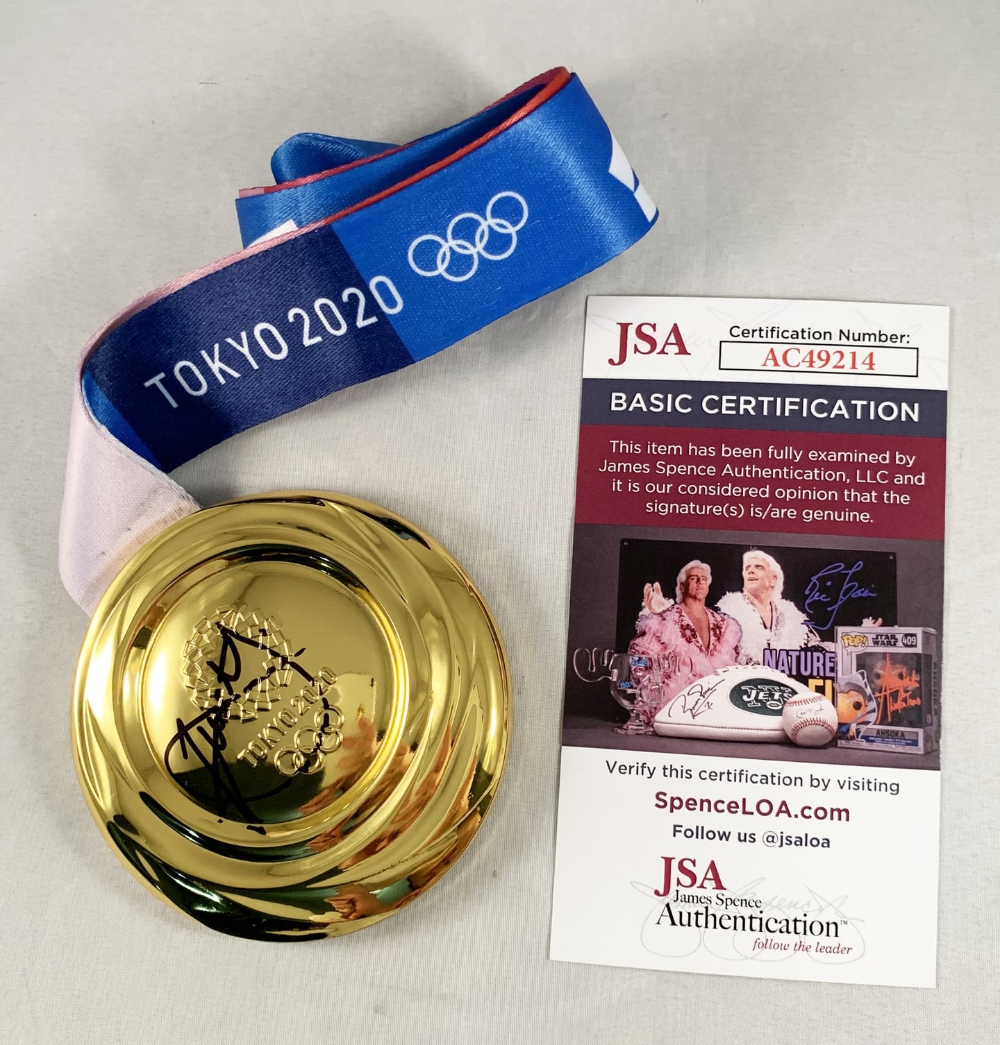 Xander Schauffele Signed Gold Medal 2020 Tokyo Olympics JSA