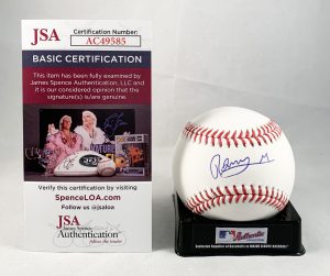 New York Mets Ronny Mauricio Signed Authentic MLB Baseball JSA