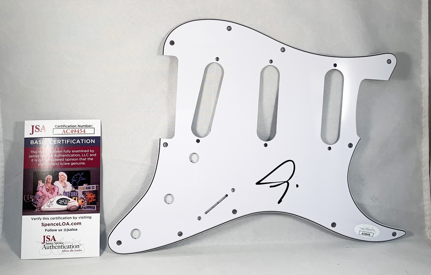 Adam Levine Signed Electric PickGuard Maroon 5 JSA 1
