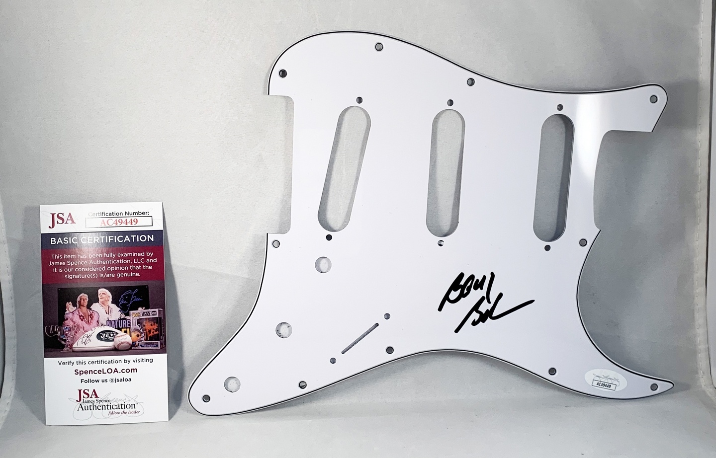 Barry Goudreau Signed Electric PickGuard Boston JSA