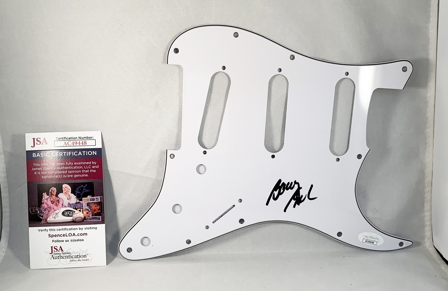 Barry Goudreau Signed Electric PickGuard Boston JSA 1