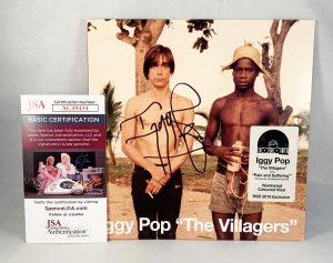 Iggy Pop Signed Vinyl LP Album The Stooges The Villagers JSA