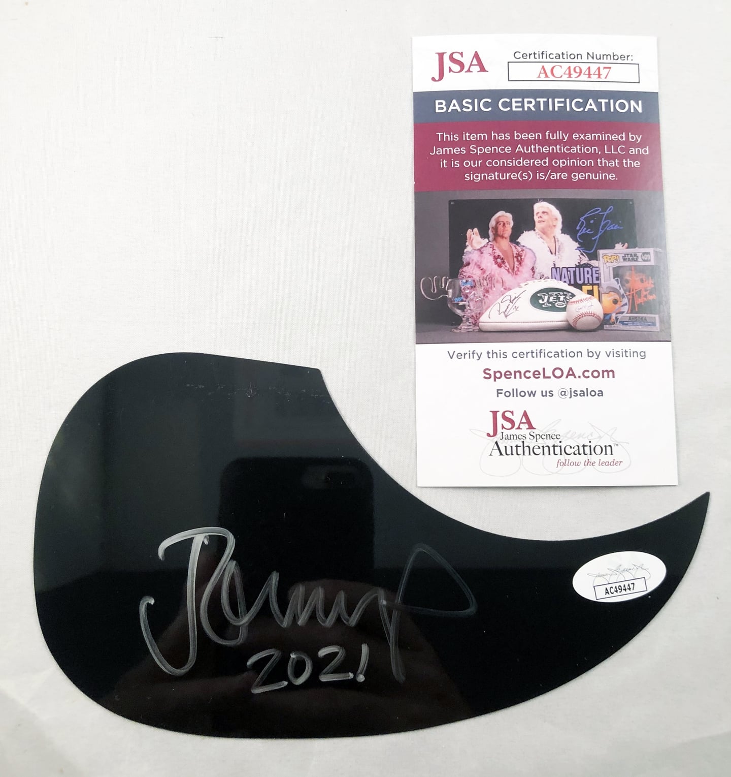 John Mellencamp Signed Acoustic Pickguard JSA