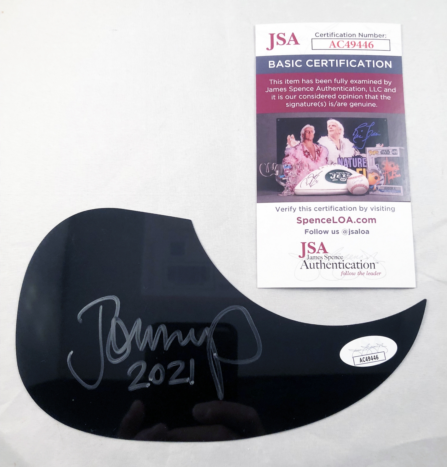 John Mellencamp Signed Acoustic Pickguard JSA 1