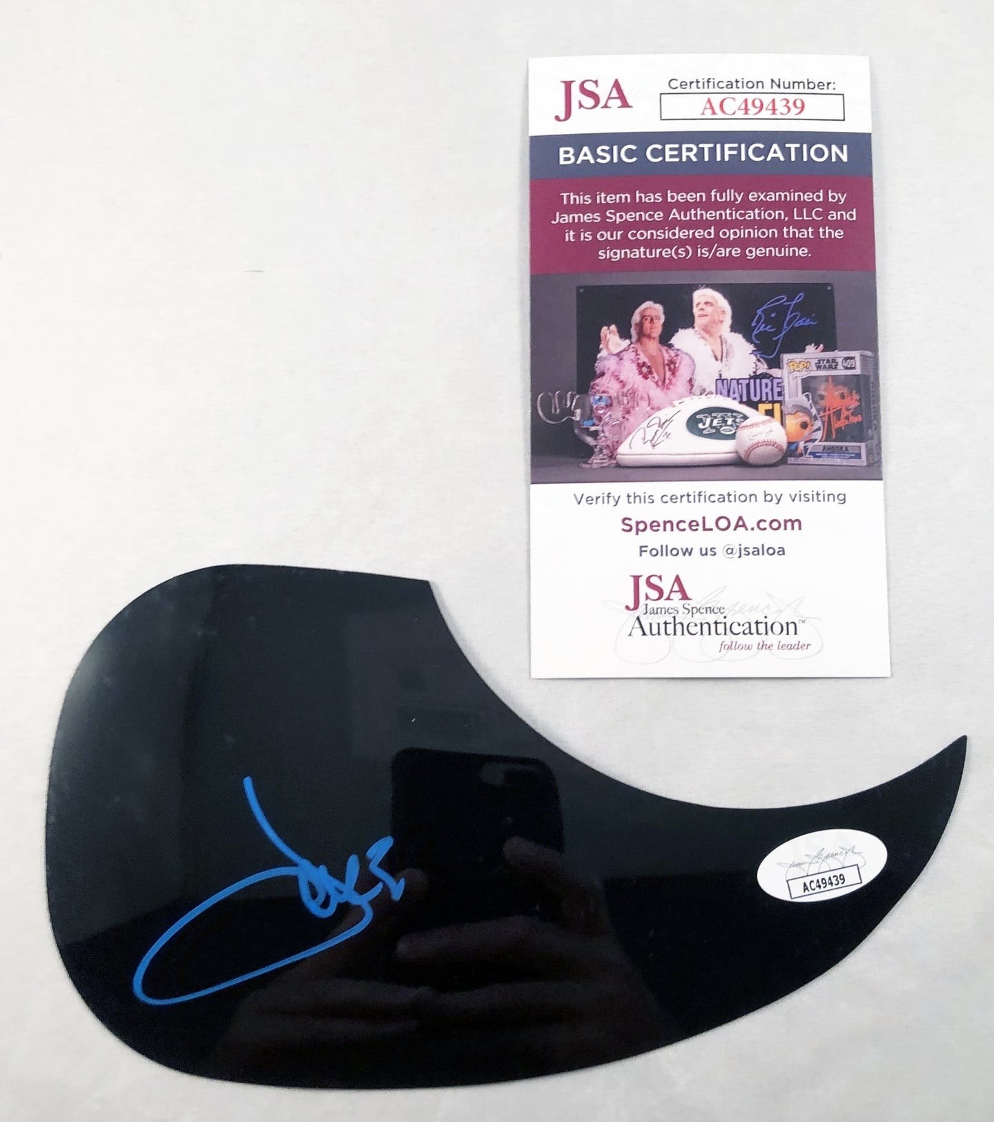 Jake Owen Signed Acoustic Pickguard JSA 1