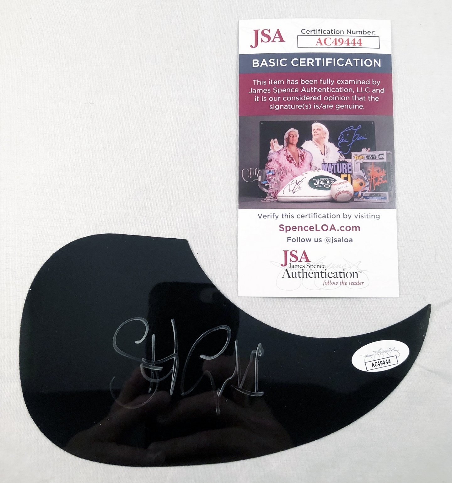 Stewart Copeland Signed Acoustic Pickguard JSA 1 The Police